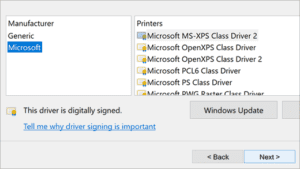 Printer driver manifest & error ERROR_INVALID_PRINTER_DRIVER_MANIFEST (3021)